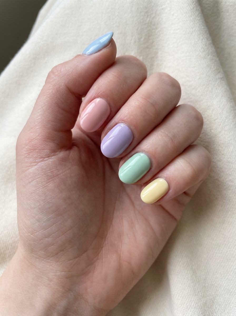 Pastel Mix Basic Nails – gepflegte Nagelidee 2026